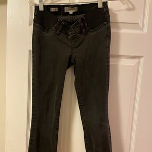 Madewell Maternity Side-Panel Skinny Jeans- Black